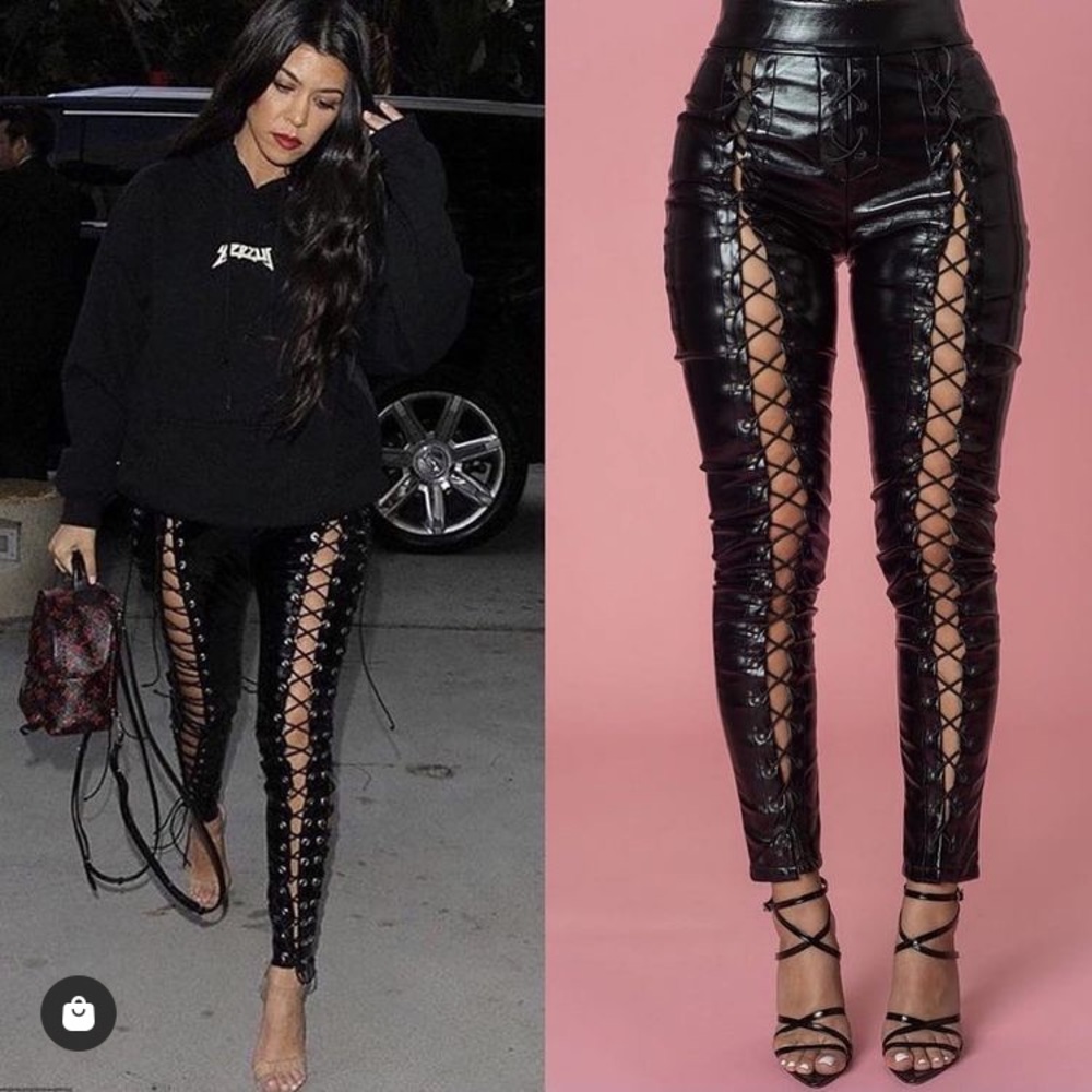 Vegan leather pants
